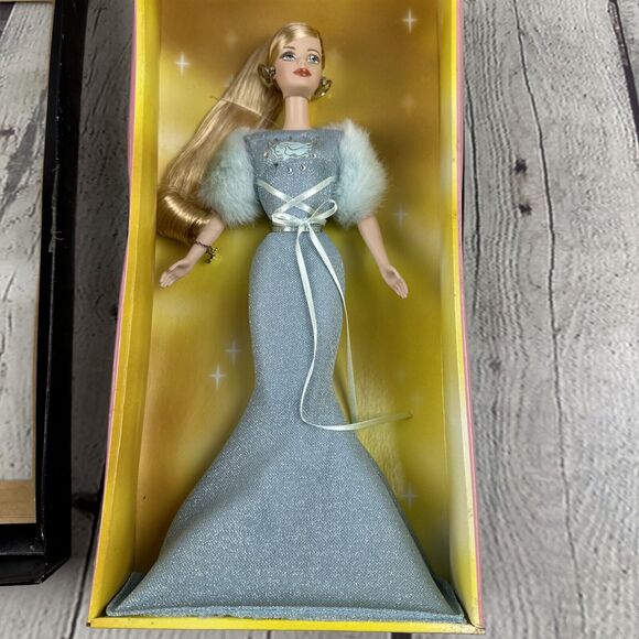 2004 VIRGO ZODIAC BARBIE COLLECTOR PINK LABEL DOLL MATTEL BLONDE - Picture 4 of 7